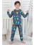 Renkli Geometrik Şekilli Erkek Çocuk Pijama Takımı 1