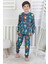 Renkli Geometrik Şekilli Erkek Çocuk Pijama Takımı 4