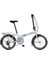 2036 Foldıng Katlanır Bisiklet V 20 Jant 6 Vites Whıte Silver Red 1