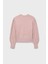 Kız Çocuk Balon Kol Yumuşak Dokulu Triko Kazak - Pudra Pembe 2