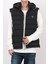 Erkek Kapüşonlu Fermuarlı Şişme Yelek - Siyah 1