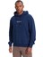 Erkek Gj Eskitme Görünümlü Kapüşonlu Sweatshirt - Lacivert 1