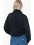 Kadın Fermuarlı Yarım Balıkçı Sweatshirt - Siyah 4