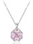 Işıltılı Pembe Heartyum Kadın Gümüş Kolye 1