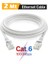 2 Metre Cat6 Internet Kablosu Ethernet Utp Patch High Speed Açık Gri 1