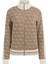 Kadın Rhombus Aktif Sweatshirt - Bej 1