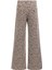 Kadın Leopar Desenli Relaxed Fit Geniş Paça Pantolon - Mix 4