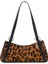 Kadın Leopar Desenli Tüy Dokulu Deri Omuz Çantası - Mix 1