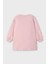 Kız Çocuk Grafik Baskılı Sweatshirt Elbise - Pudra Pembe 2