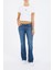 Kadın Ispanyol Paça Regular Fit Jean Pantolon - Mavi 1
