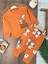 Animal Baskılı %100 Pamuk Yumuşak Doku Erkek Bebek Pijama Takımı 1