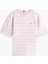 Erkek Çocuk Rahat Kesim Çizgili T-Shirt - Pembe 5