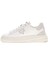 Erkek Elban Deri Kalın Tabanlı Sneaker - Beyaz 2