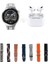 Hx Series V4 Suit Yuvarlak Akıllı Saat 7 Kordon ve Kulaklık Hediyeli Akıllı Saat 2