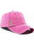 Isme Özel Yıkamalı Kep Şapka - AB01010 - Pembe 4