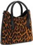 Kadın Leopar Desenli Tüy Dokulu Deri El Çantası - Mix 2