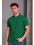 Erkek Slim Fit Pamuklu Yumuşak Doku Nefes Alan Kumaş Yakalı Tişört 2