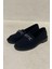Entra Nubuk Siyah Kadın Loafer 2