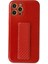 Newface iPhone 12 Pro Kılıf Coco Karbon Standlı Kapak - Kırmızı 1