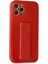 Newface iPhone 12 Pro Kılıf Coco Karbon Standlı Kapak - Kırmızı 2