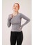 Uzun Kollu Basic Gri Bluz 1