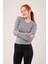 Uzun Kollu Basic Gri Bluz 3