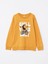 Lcw Kids Sarı Bisiklet Yaka Baskılı Uzun Kollu Erkek Çocuk Sweatshirt 1