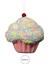 Yılbaşı Süsü Cupcake Pembe 15 cm 2
