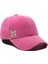 Isme Özel Süet Kep Şapka - AB01013 - Pembe 4
