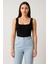Kare Yaka Kalın Askılı Bodysuit 1