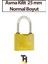 Asma Kilit Sarı 25 mm Normal Boyut 1