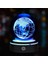Dünya Tasarımlı Usb'li Dönen Cam Küre 1