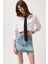 Asimetrik Kemer Denim Mini Etek 1