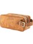 Isme Özel Dopp Kit Kişisel Bakım ve Seyahat Çantası - %100 Rainbow Deri - AC14004 - Camel 4