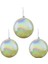 Yılbaşı Süsü Sedefli Yuvarlak 3'lü Top 10 cm 1