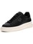 Erkek Elban Deri Kalın Tabanlı Sneaker - Siyah 1