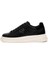 Erkek Elban Deri Kalın Tabanlı Sneaker - Siyah 2