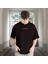 Oversize Beyaz Erkek Örümcek Baskılı T-Shirt %100 Pamuk 2