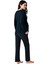 Kadın Lacivert Lohusa Pijama Takımı 9094-S 2