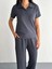 Osy Modal Yumuşak Dokulu Kumaş Kısa Kollu Yakalı T-Shirt Pantalon Ikili Takım- Antrasit 4