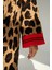 Uzun Leopar Hırka - Camel-Kırmızı 3