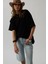 Basic Oversize Siyah T-Shirt 1