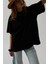 Basic Oversize Siyah T-Shirt 2