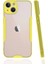 Newface iPhone 13 Kılıf Platin Silikon - Sarı 1