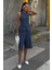 Midi Şortlu ve Yelekli Viscon Takım 10167 1