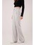 Bol Paça Piliseli Gri Pantolon 3