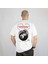 Oversize Beyaz Erkek Örümcek Baskılı T-Shirt %100 Pamuk 1