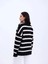 43111 Triko Çizgili Salaş Kazak-Siyah-Ekru 4