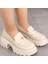 304 - Yıldız Detaylı Loafer - Oxford - Akıllı Ortopedik Taban - Kadın Ayakkabı 2