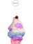 Yılbaşı Süsü Dondurma Mavi Pembe 22 cm 2
